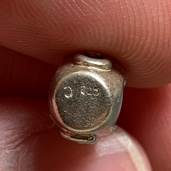 VTG Solid Sterling Silver 925 Chilled Wine Slide Charm Size 0.5" Length - Picture 5 of 10